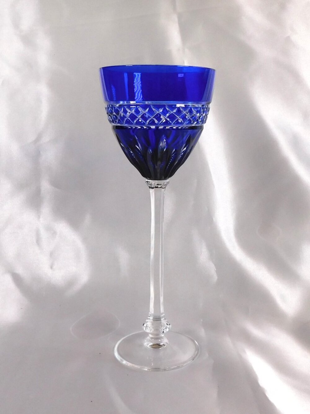 Blue Cut to Clear Stemware # 22236